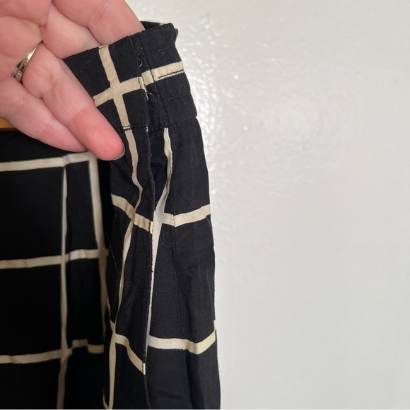 Vintage Evan Picone A-Line Skirt Black Window Pane Plaid 10 - Picture 5 of 10